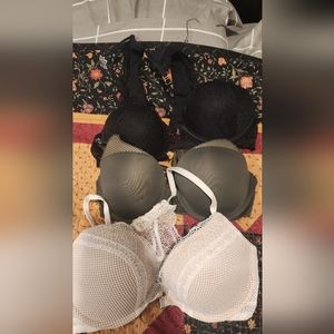Three Victoria's secreat bras